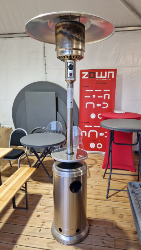 Gas heater with table - for rent